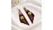 Handcrafted Painting Wood Earrings Made in Bali